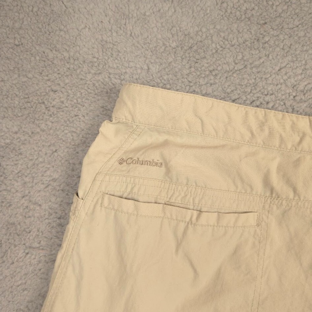 Columbia Omni-Wick Convertible Cargo Pants Mens 42x30 Khaki Hiking Belted - Picture 5 of 11